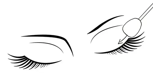 Wait for the false eyelashes to fall off